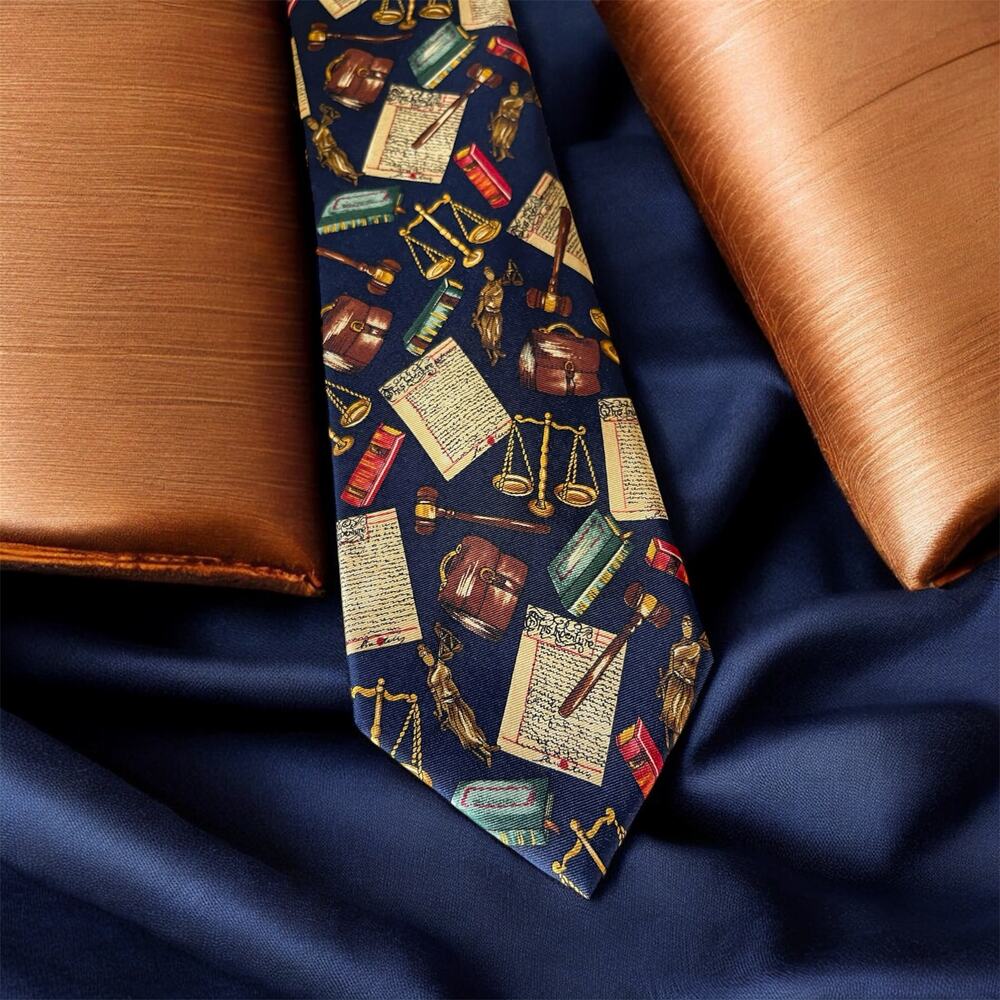 Vintage Alynn Neckwear Tie 100%Silk USA 56"long